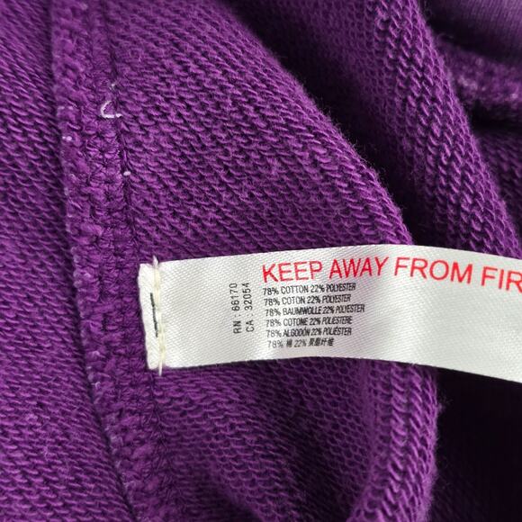 FP Movement Women’s Tie Dye Crewneck Sweatshirt Purple Beige Orange XS 6510 - Picture 7 of 9